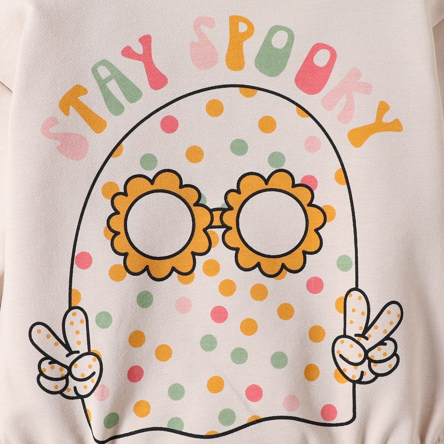 Baby Girls Boys Letters Print Halloween Rompers