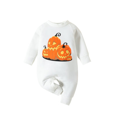 Baby Girls Boys Cartoon Print Halloween Jumpsuits