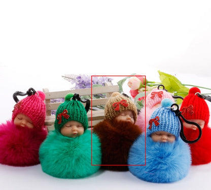 Sleep Doll Plush Keychain