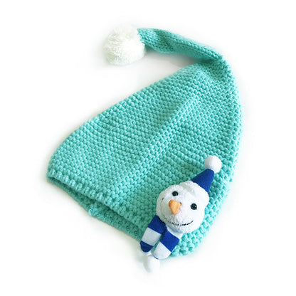 Wholesale Children's Cartoon Christmas Fur Ball Warm Knitted Beanie