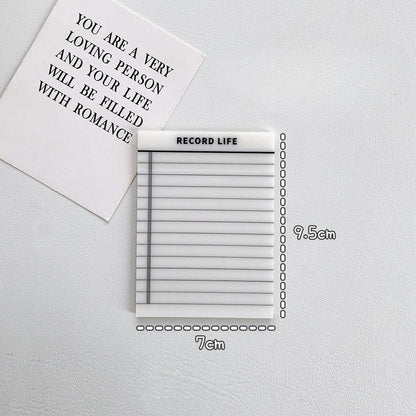 Transparent Material Mesh Translucent Sticky Notes