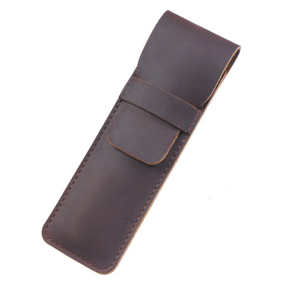 Genuine Vintage Handmade Cowhide Pencil Case