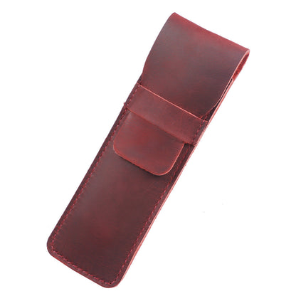 Genuine Vintage Handmade Cowhide Pencil Case