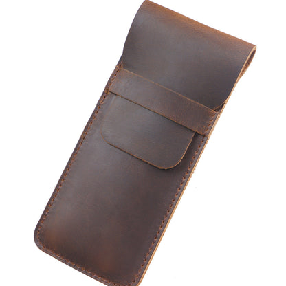 Genuine Vintage Handmade Cowhide Pencil Case