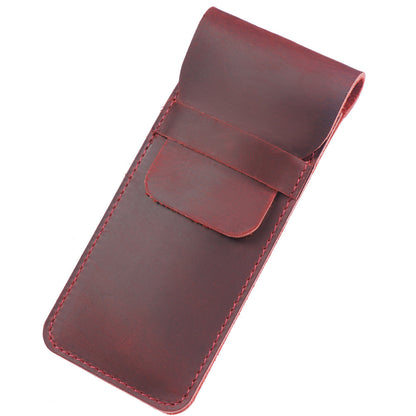 Genuine Vintage Handmade Cowhide Pencil Case