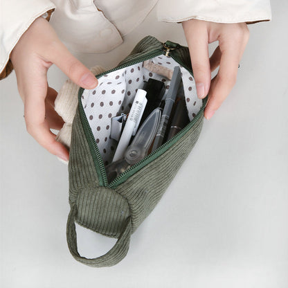 Corduroy Daisy Pencil Bag