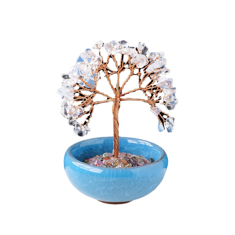 Natural Crystal Tree Ornaments