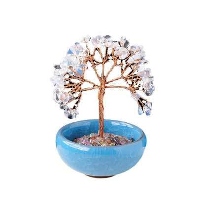 Natural Crystal Tree Ornaments