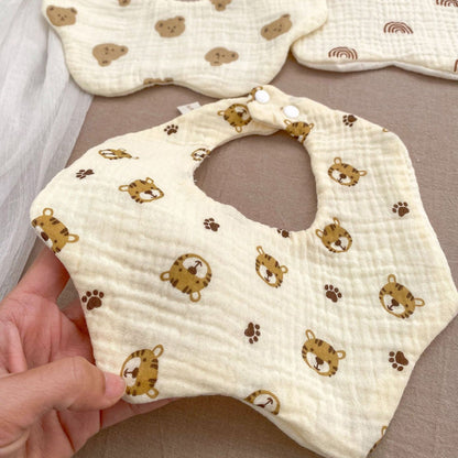 Baby Girls Boys Cartoon Print Baby Bibs Wholesale
