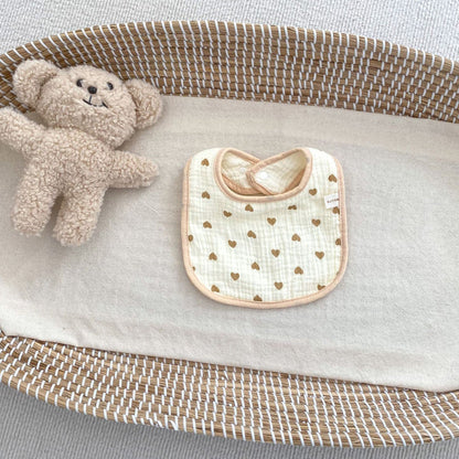 Baby Girls Boys Love heart Cartoon Baby Bibs Wholesale