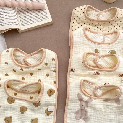 Baby Girls Boys Love heart Cartoon Baby Bibs Wholesale