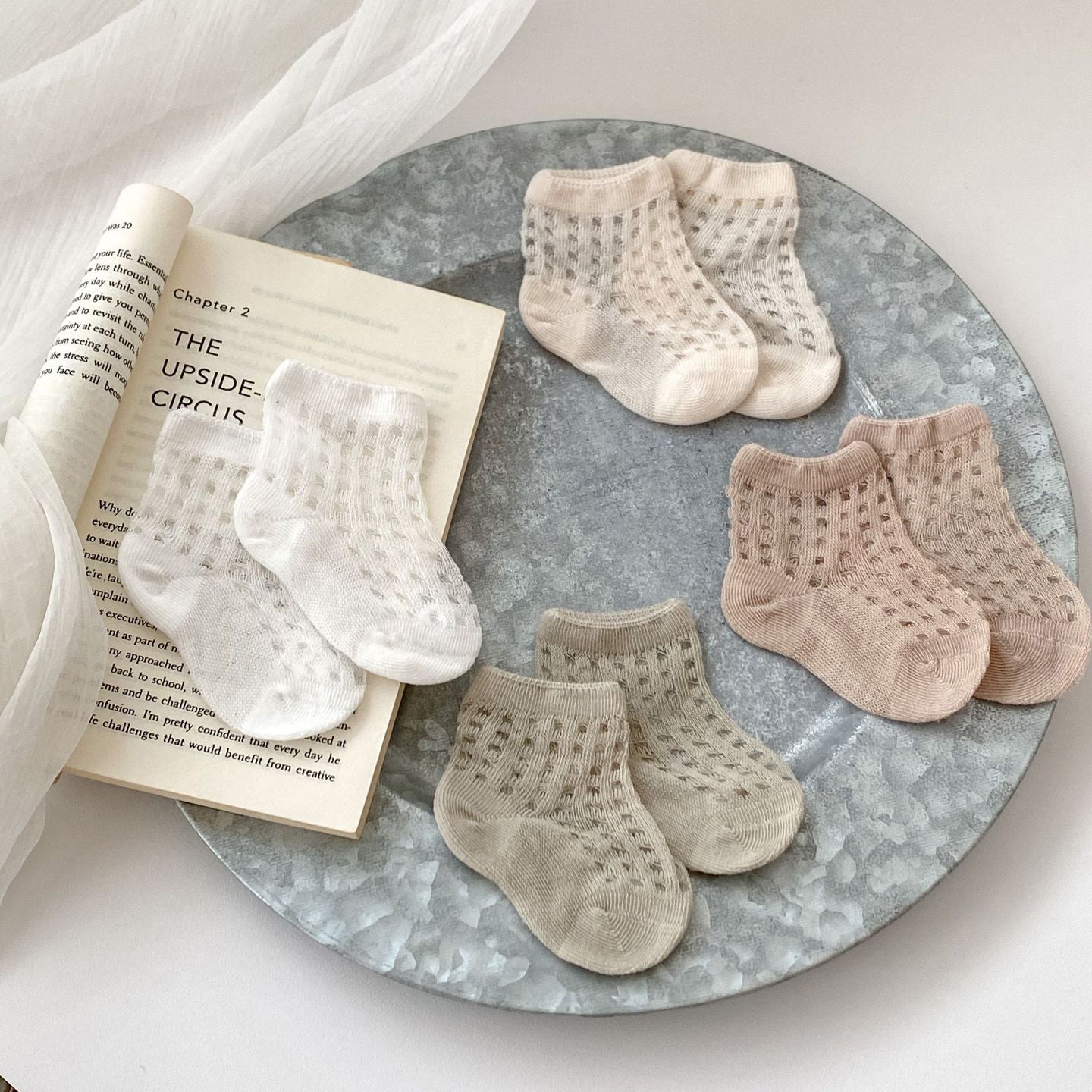 4 Pairs Baby Kid Girls Boys Solid Color Accessories Socks