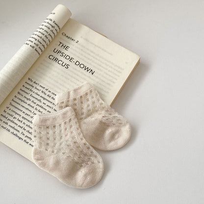 4 Pairs Baby Kid Girls Boys Solid Color Accessories Socks