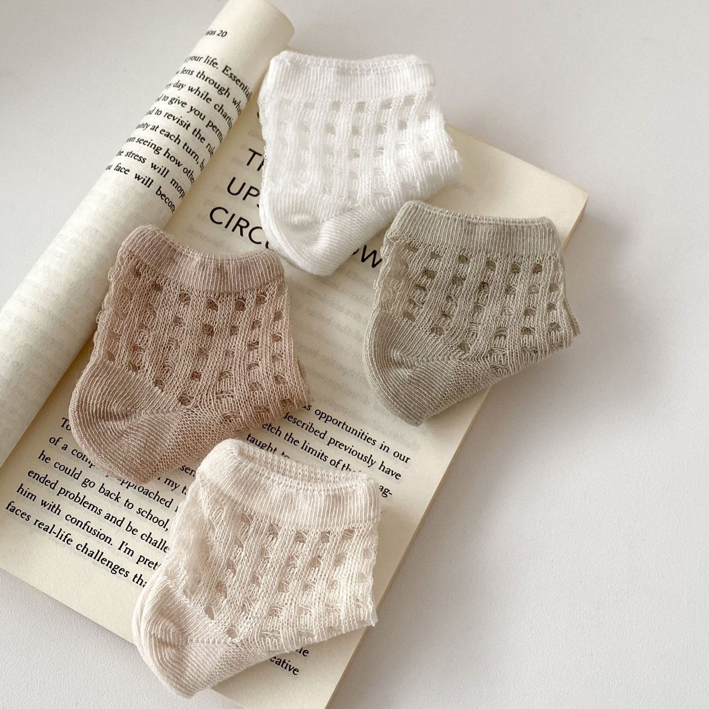 4 Pairs Baby Kid Girls Boys Solid Color Accessories Socks