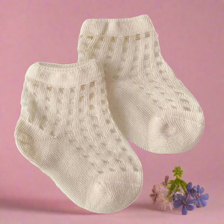 4 Pairs Baby Kid Girls Boys Solid Color Accessories Socks