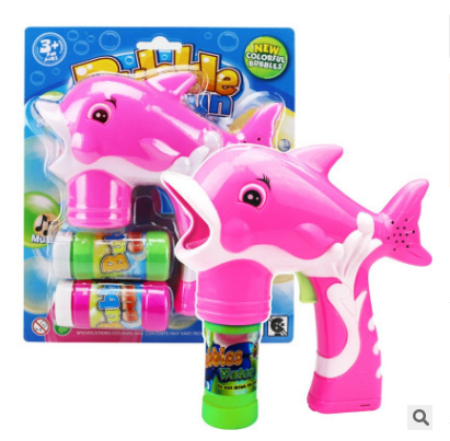 Cute Cartoon Dolphin Shape Bubble Gun
