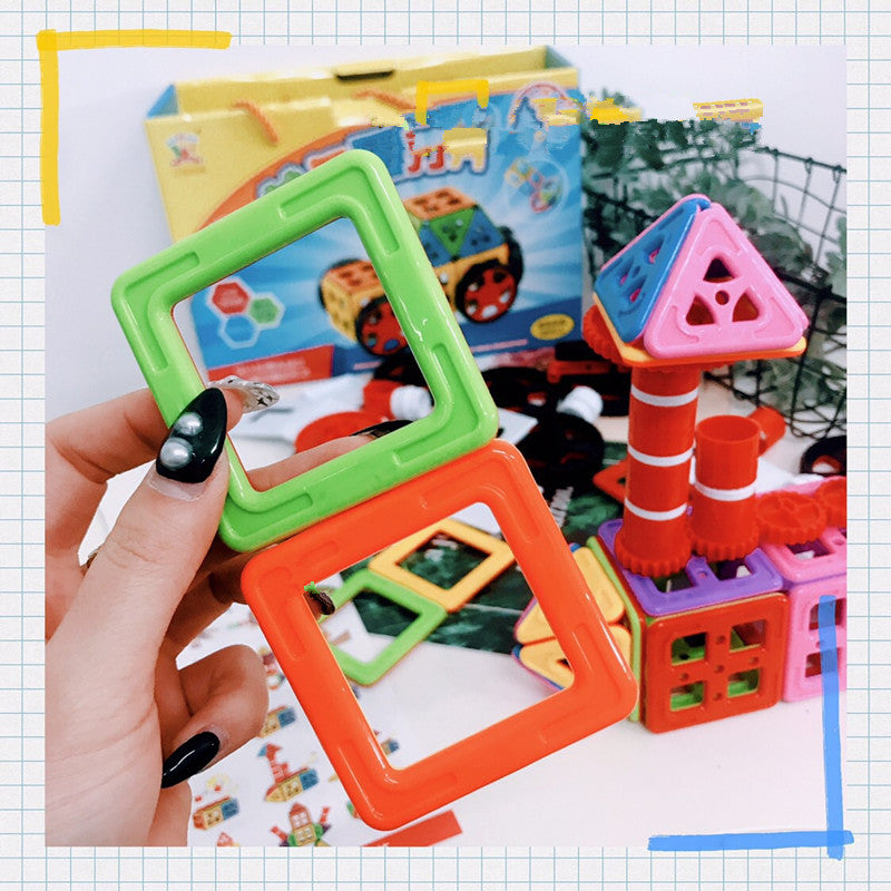 Magnetic Building Blocks Set for 4-6 Year Olds