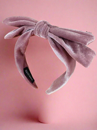 Plush and Pretty Double Bow Velvet Headband