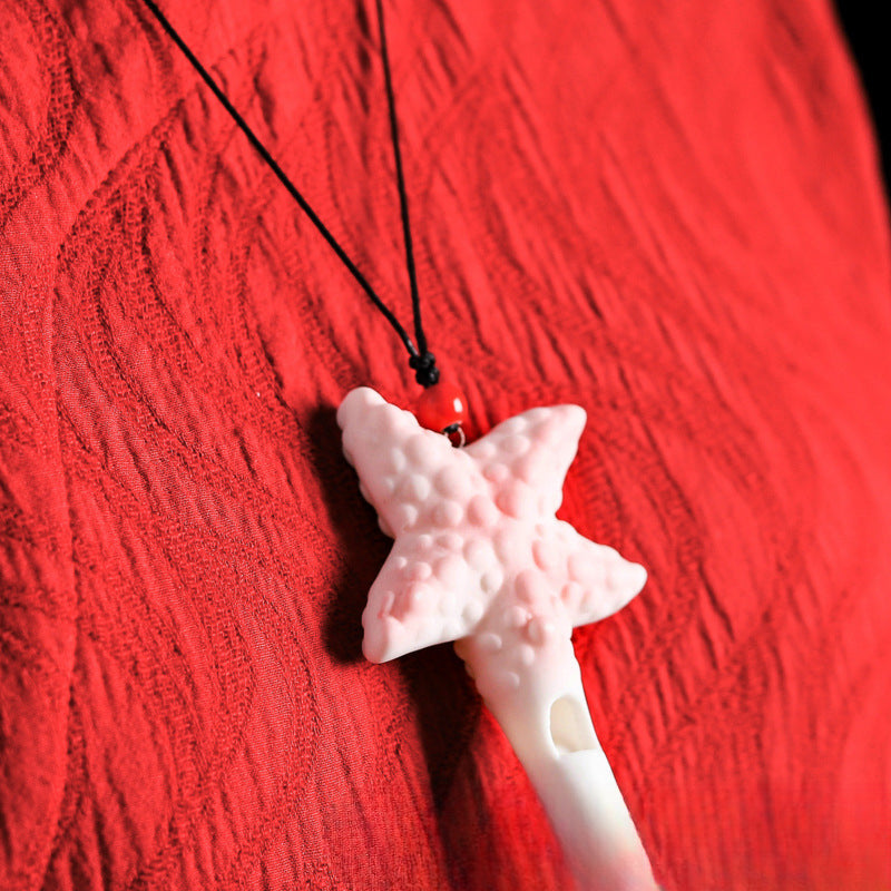 Marine Crafts Ceramic Whistle Necklace