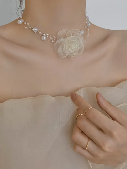 Enchanted Luxury Floating Pearl Necklace