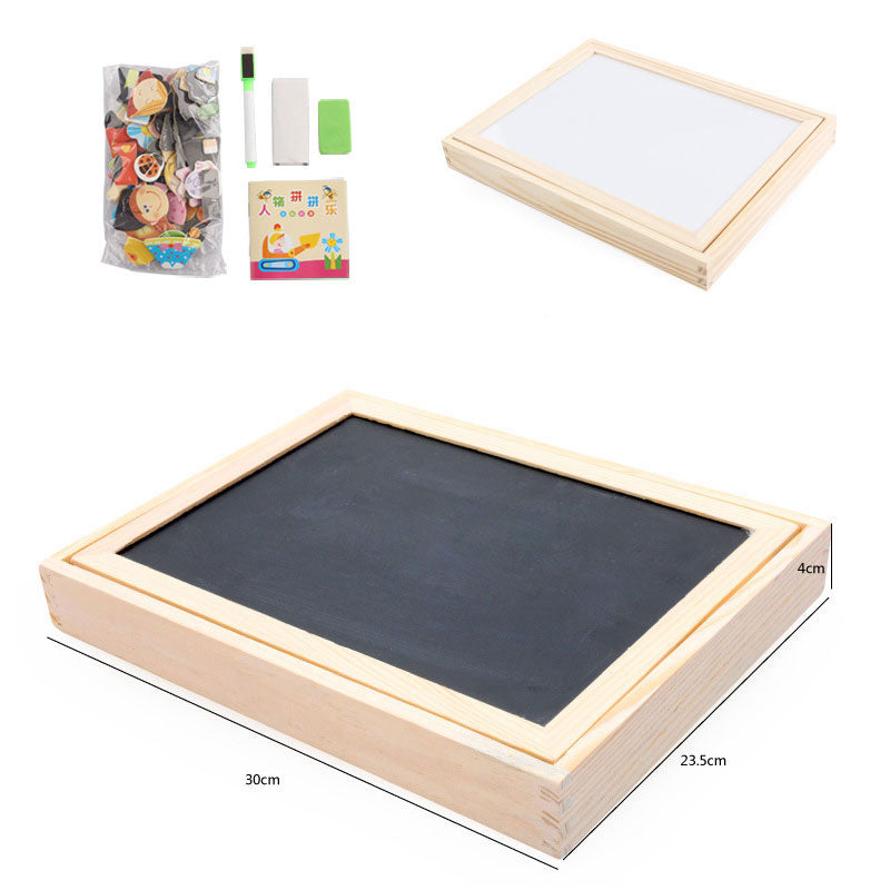 Kids Magnetic Art Easel Animal Puzzle Set
