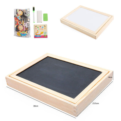 Kids Magnetic Art Easel Animal Puzzle Set