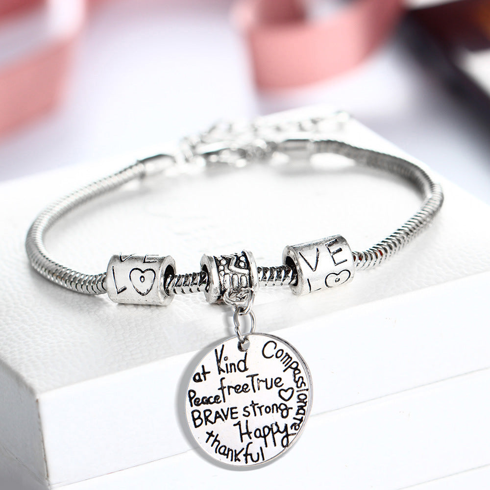 Alloy Engraved Bracelets