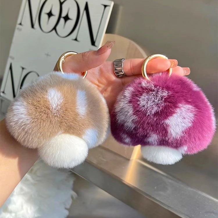 Plush Mushroom Keychain