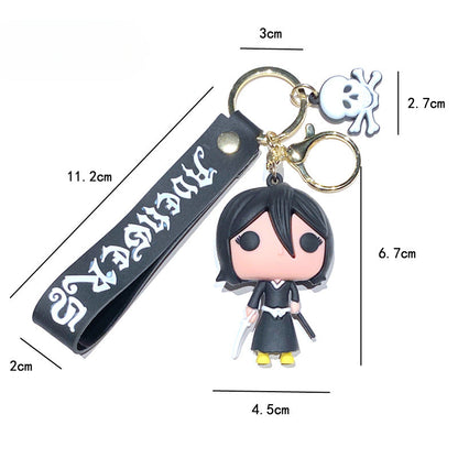 Cartoon Anime PVC Soft Keychain Creative Keychain