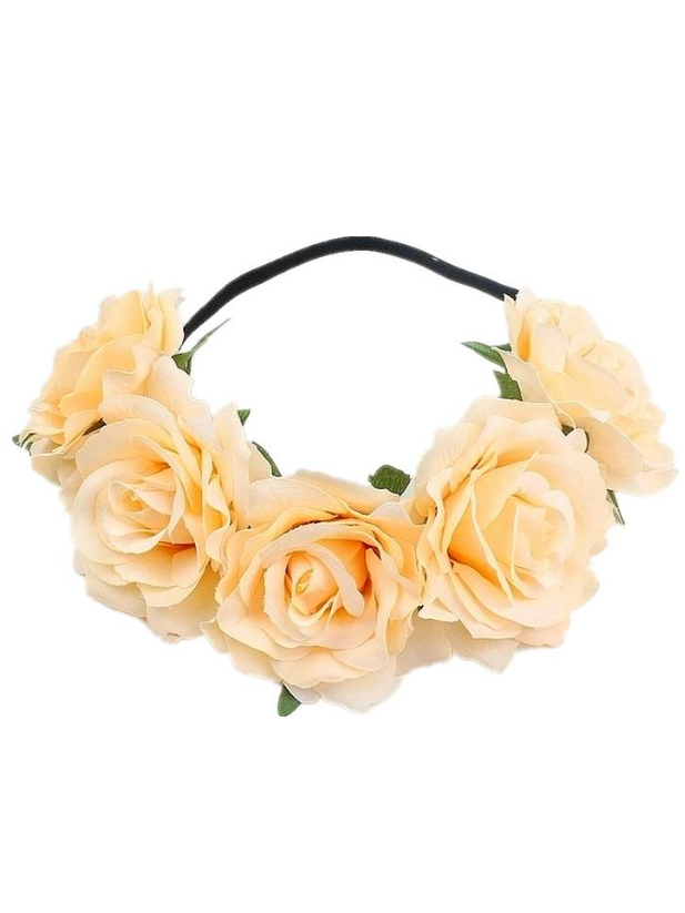 Girls Large Flower Halo