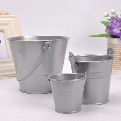 Home Decoration Metal Crafts Mini Iron Bucket Ornaments