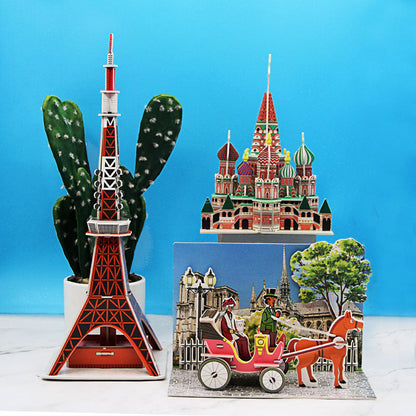 Handcrafted 3D Puzzle Educational Toy for Kids