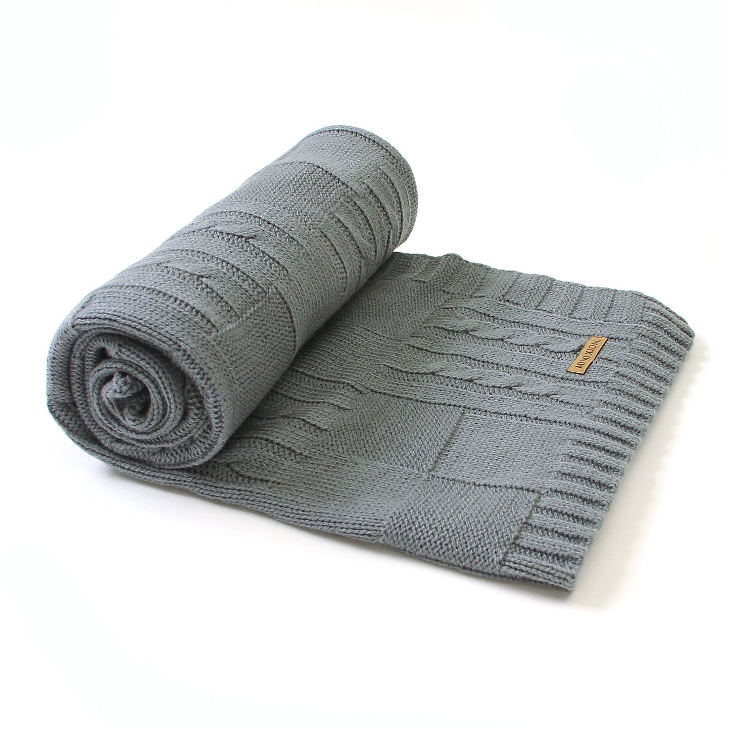 Baby Solid Color Knitted Blanket Baby Windproof Cover Baby