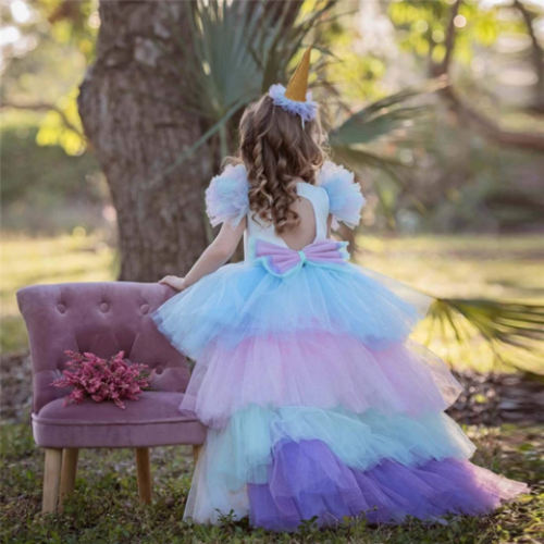Long Back Unicorn Dress