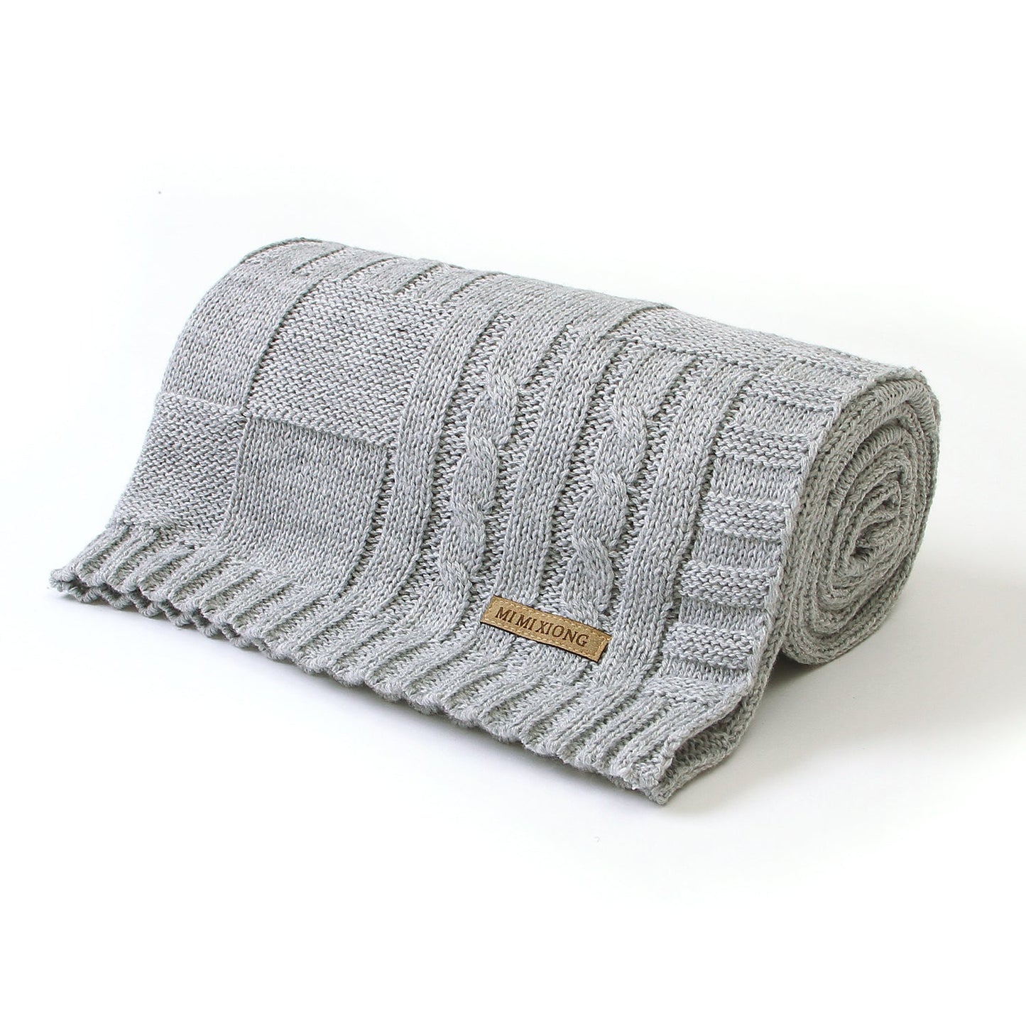 Baby Solid Color Knitted Blanket Baby Windproof Cover Baby