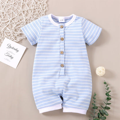 Baby Unisex Striped Rompers Glasses Wholesale