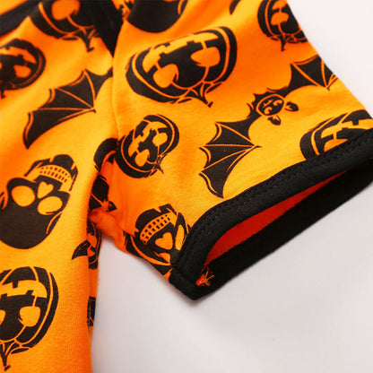 Baby Girls Expression Print Halloween Dresses