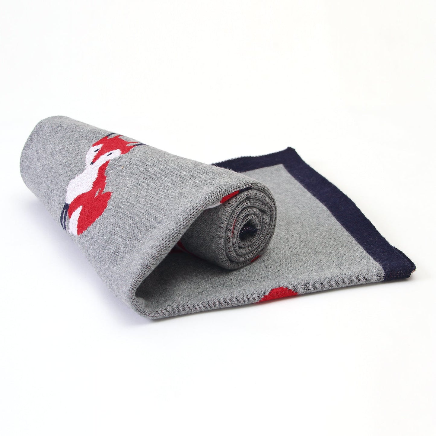 Baby Blanket Cartoon Fox Knitted Blanket
