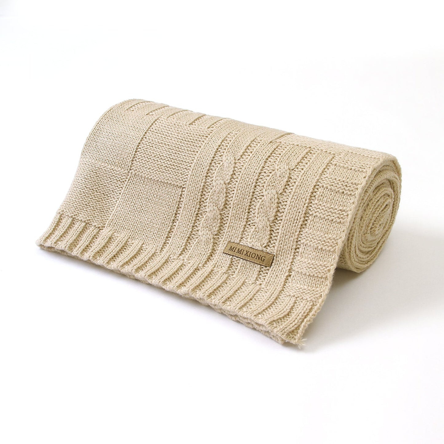 Baby Solid Color Knitted Blanket Baby Windproof Cover Baby