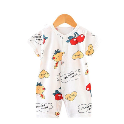 Cotton Baby Onesie Cow Pattern