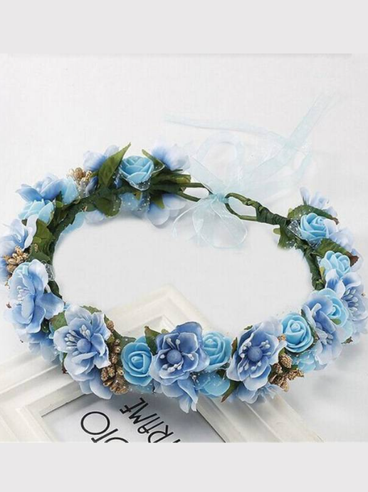 Girls Hello Spring Flower Halo