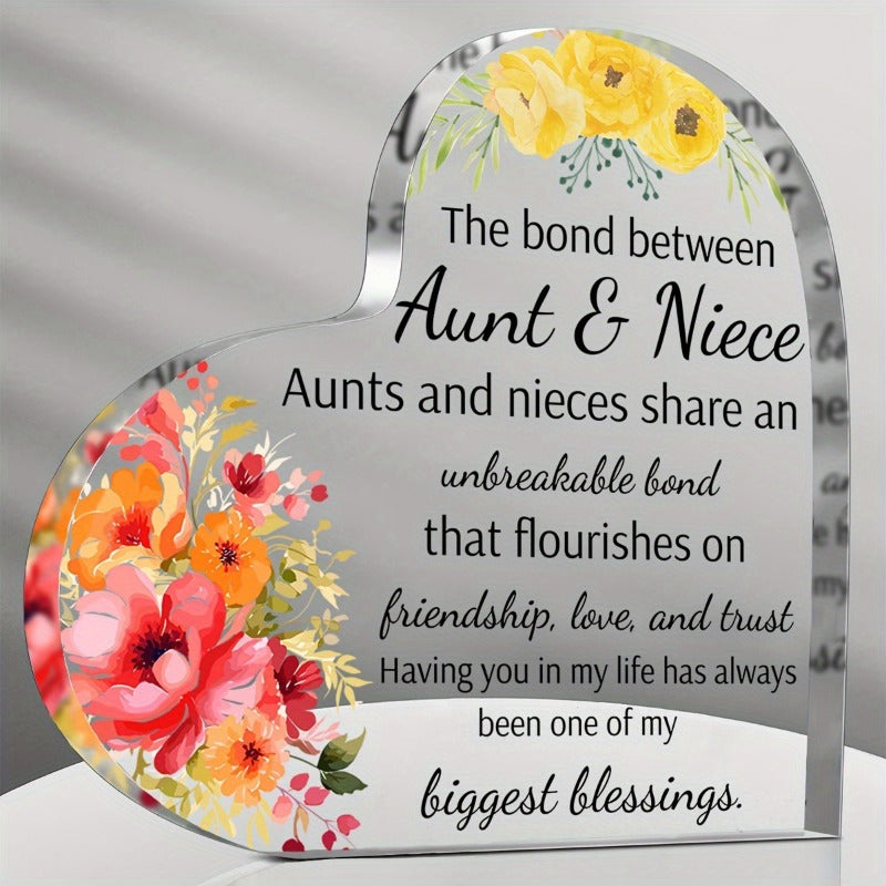 Transparent and Caring Acrylic Ornaments for Mother's