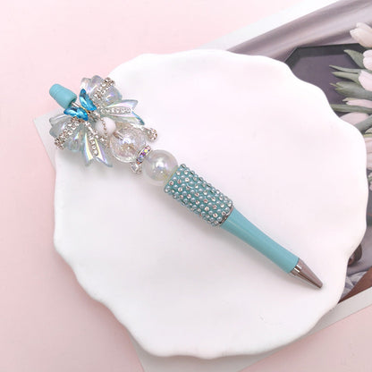 Beaded Pen Pearl Rhinestone Bow Lace Pen Handmade