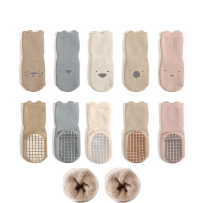 5 Pairs Anti-Slip Cartoon Baby Socks - Toddler Accessories