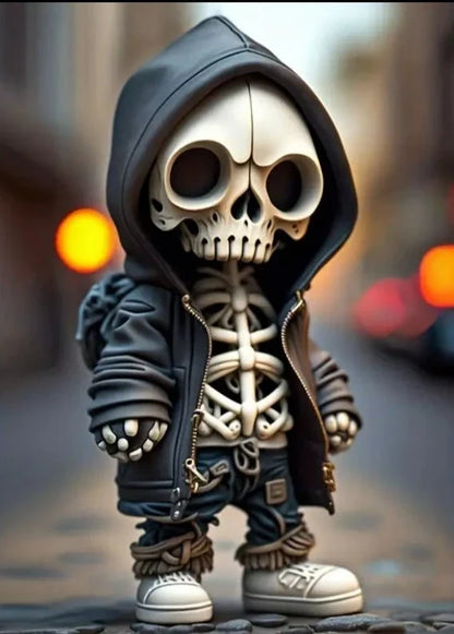 Skeleton Gnome Resin Ornament