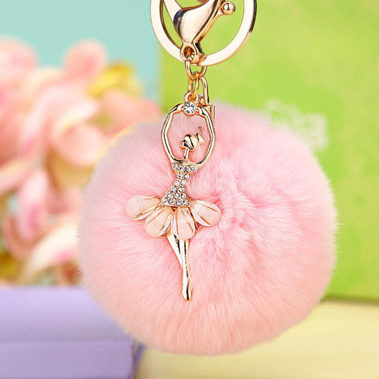 Water Diamond Barre Dance Rex Rabbit Hair Ball