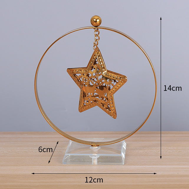 Christmas Decoration Light Luxury Christmas Tree Elk Metal