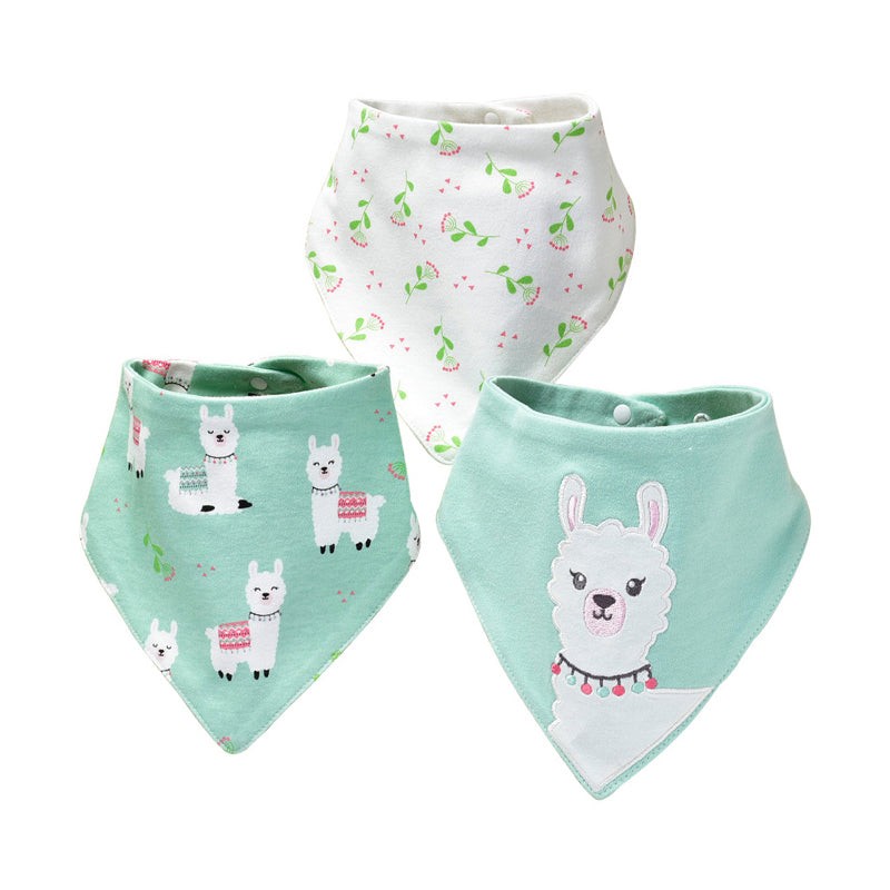 Girls Boys Love heart Animals Unicorn Baby Bibs
