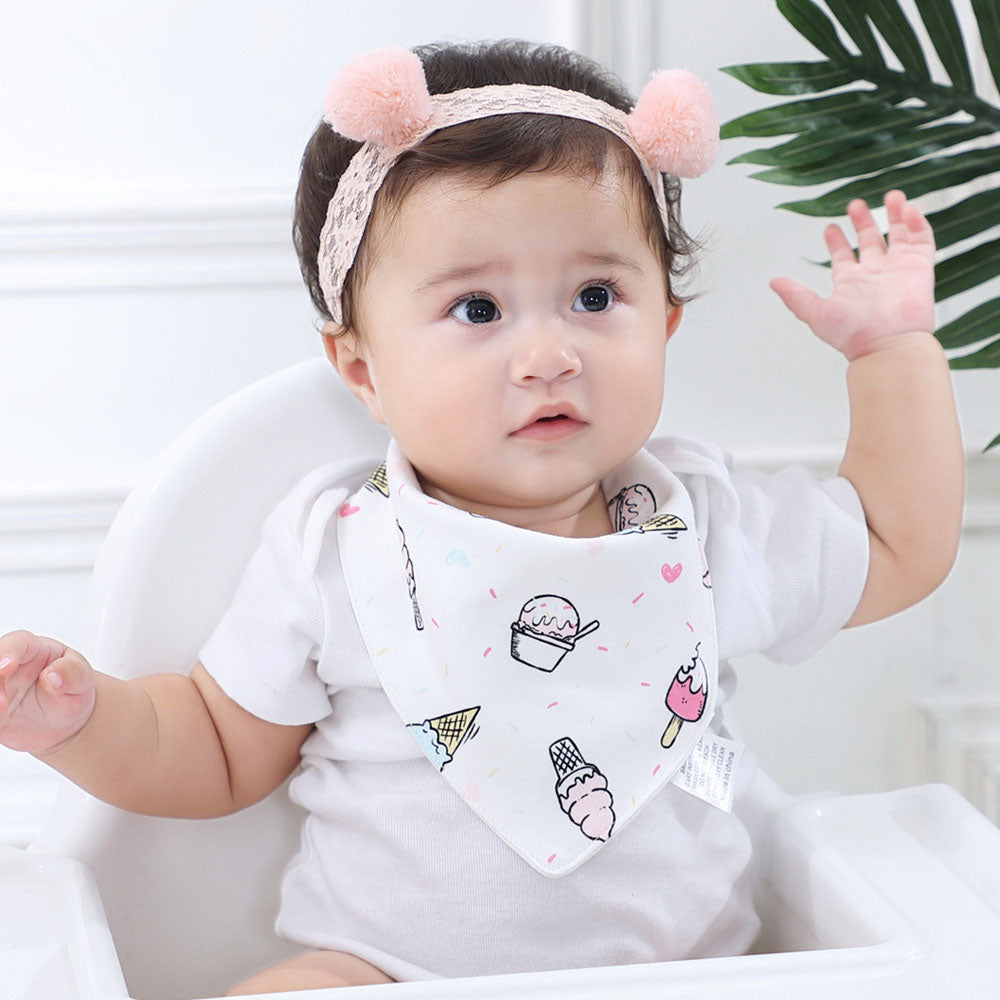 Girls Boys Love heart Animals Unicorn Baby Bibs