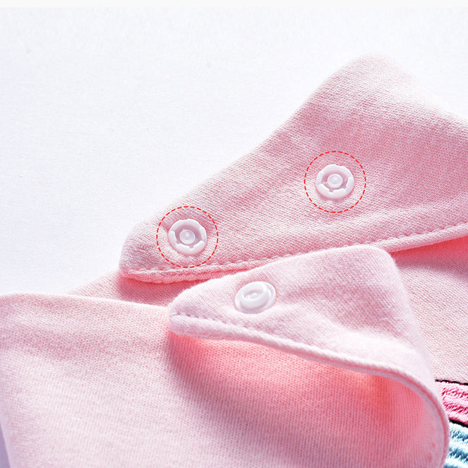 Girls Boys Love heart Animals Unicorn Baby Bibs
